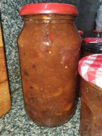 Chutney in jars
